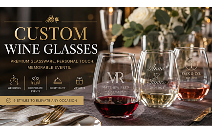 9 Custom Wine Glasses That Make Events Feel Premium 