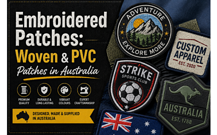 Embroidered Patches: Woven & PVC Patches in Australia