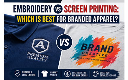 Embroidery vs. Screen Printing: Which Is Best for Branded Apparel?