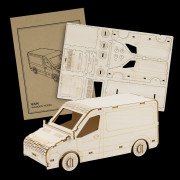 Laser Cut Van Wooden Model