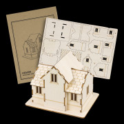 Laser Cut House Wooden Model