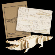 Laser Cut Crocodile Wooden Model