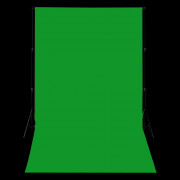 Green Chroma Key Muslin Backdrop with Stand (All Sizes)