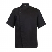 Short Sleeve Chefs Tunic With Concealed Front