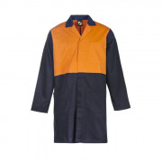 Hi Vis Long Sleeve Dustcoat With Patch Pocket