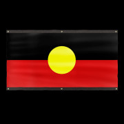 Australian Aboriginal Flag Eyelet Style