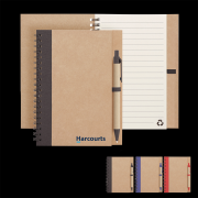 Eco NoteBook Recycled Paper Spiral bound with Z244