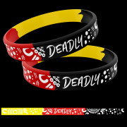 Deadly Wristbands Aboriginal Flag Colours