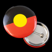 Aboriginal Flag Button Badge