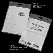 Clear Large Triple Card Holder
