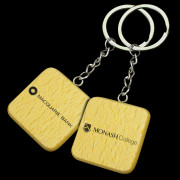Square Wooden Keyrings