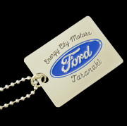 Iron Stamped Inkfilled Dog Tags