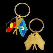 Aboriginal & Torres Strait Islander Flag Keyring