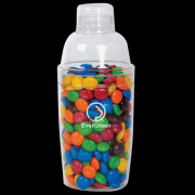 M&M's in Acrylic Cocktail Shake