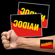 NAIDOC Tattoos Aboriginal Flag Colours