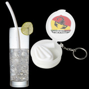 Reusable Silicone Straw w/ Keyring Case