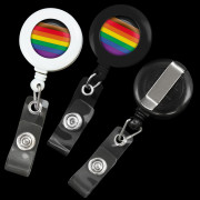 Pride Flag Retractable Badge Reels