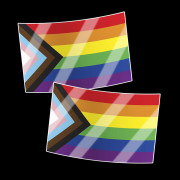 LGBTQ+ Progress Flag Stickers