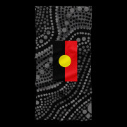 Aboriginal Flag Gym Towel
