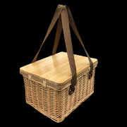 Gold Coast Wicker Picnic Cooler Basket(square)