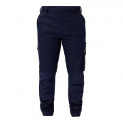 Stretched Cargo Pants With Elasticised Hem