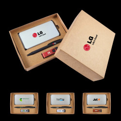 Bliss Pen, USB & Power Bank Cardboard Gift Set