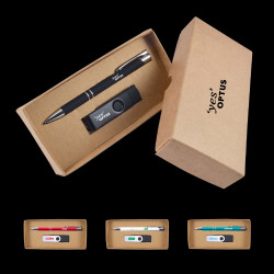 Cove Pen & 8GB USB Cardboard Gift Set