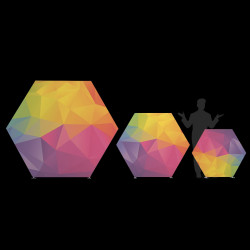 Hexagon Backdrop Display