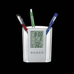 Alarm clock & pen holder