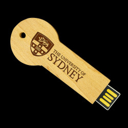 USB Wooden Key Round