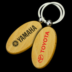 Large Oval Wooden Keyrings