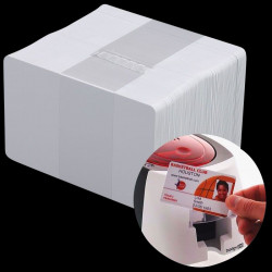 CR80 Plain White Plastic Cards 0.76mm