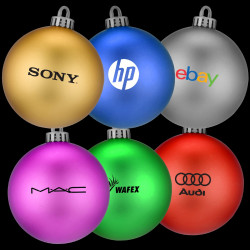 Matte Printed Christmas Baubles