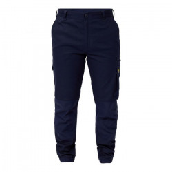Stretched Cargo Pants With Elasticised Hem