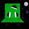 3 Head 750W Continuous Softbox Kit with Boom Arm