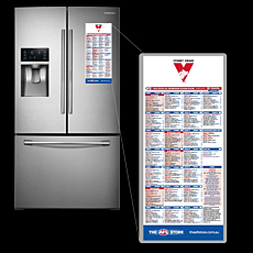 AFL Fridge Magnets Fixture Card