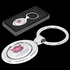Oval Metal Key Ring