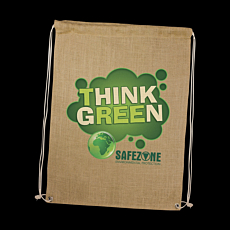 Jute Drawstring Backpack