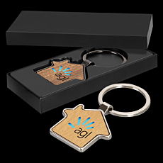 Santo House Shaped Key Ring