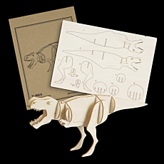 Laser Cut Tyrannosaurus Rex Wooden Model