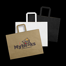 Extra Large Flat Handle Paper Bag Landscape