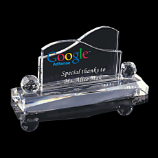 Crystal Desk Plaque