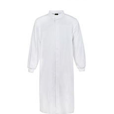 Food Industry Dustcoat With Mandarin Collar