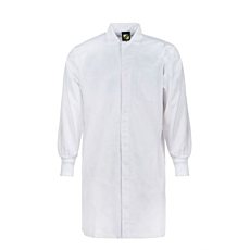Long Sleeve Food Industry Dustcoat With Internal Pockets