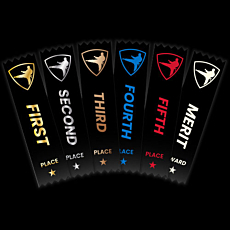 Martial Arts Ribbons Black