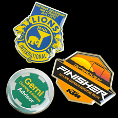 Full Colour Print Epoxy Dome Lapel Pins