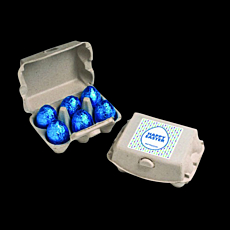 Carton w/ 6 Chocolate Eggs