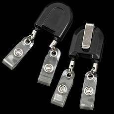 Double Retractable Badge Reel