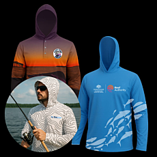 Dye Sublimated Hooded Fishing Shirts