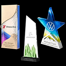 Glass & Acrylic Combination Trophies